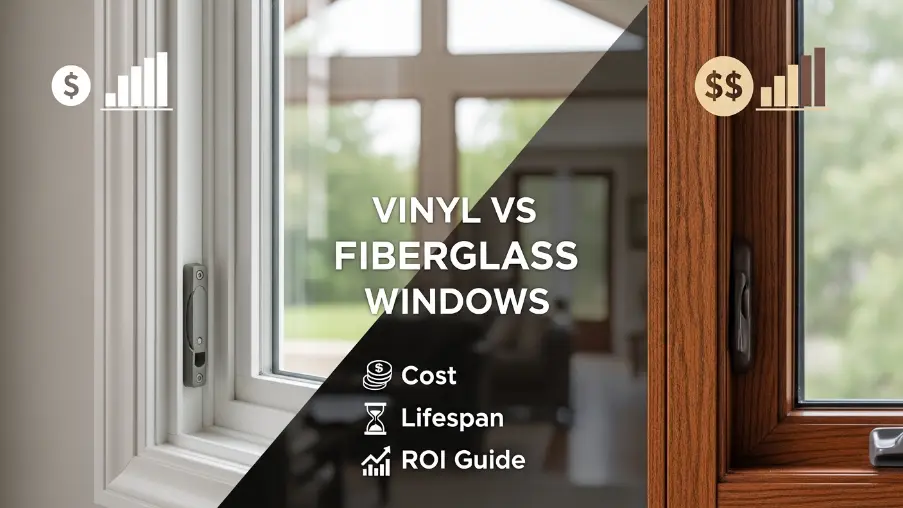 Comparison of vinyl and fiberglass replacement windows for energy efficiency and durability