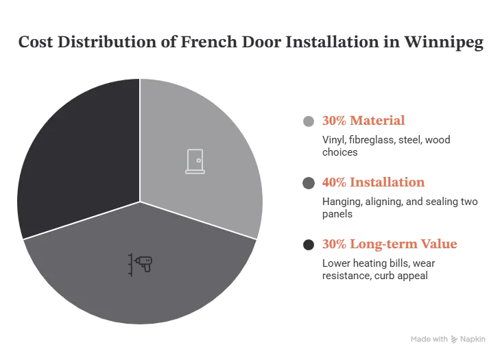 Cost comparison of garden doors and French doors in Winnipeg, including material, installation, energy efficiency, and customization options