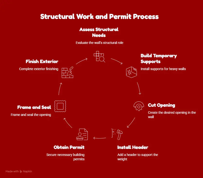 Home addition framing and structural construction with building plans and permit documents, showing how structural work and permits support safe code-compliant renovations