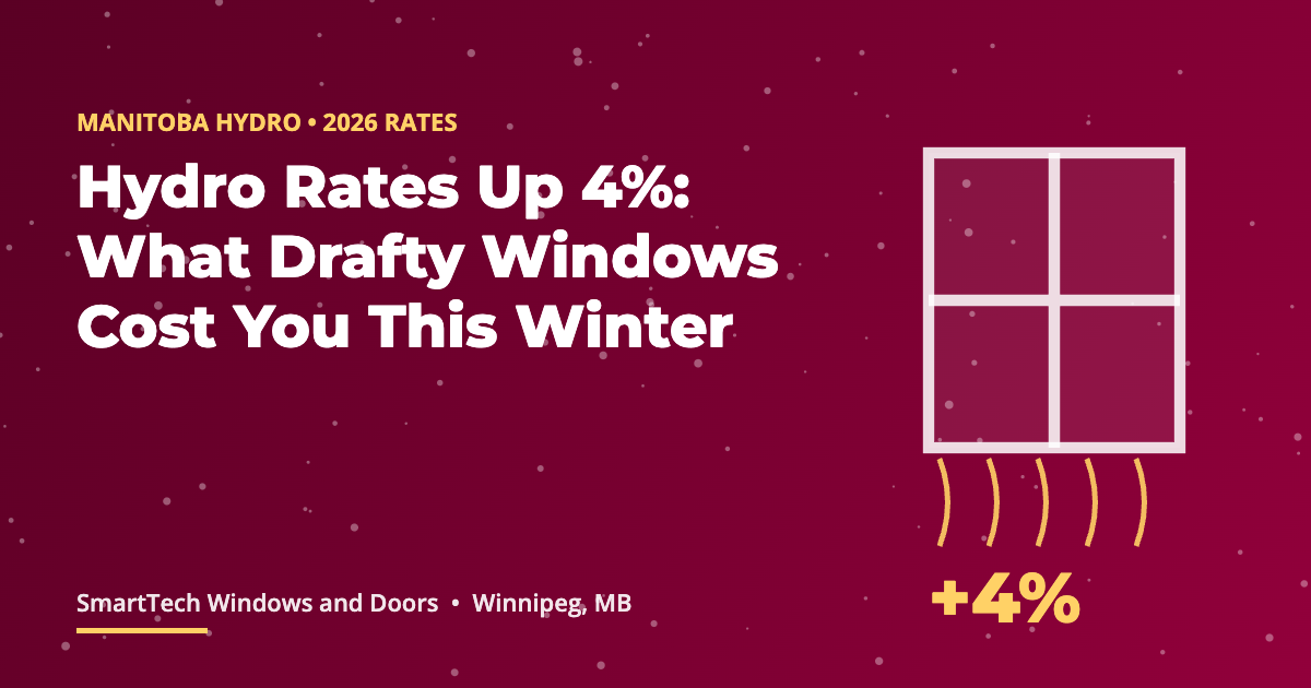 Manitoba Hydro rates up 4 percent in 2026 and the cost of drafty windows and doors for Winnipeg homes